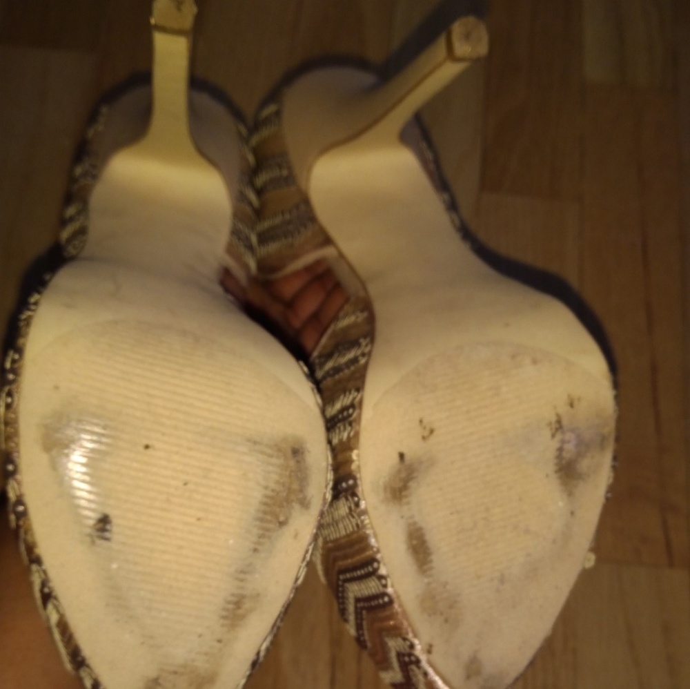 Steve Madden Disko champagne platform heel - Picture 8 of 8